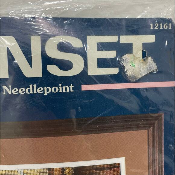 Sunset Needlepoint Bear Ahoy! Kit by Anna Krajewski Vintage New in Package - Picture 9 of 14